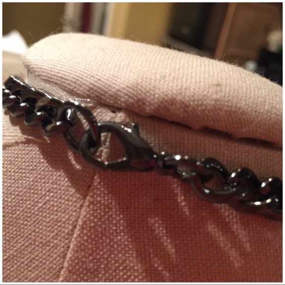 Heavy Gun metal chain necklace - Picture 4 of 4